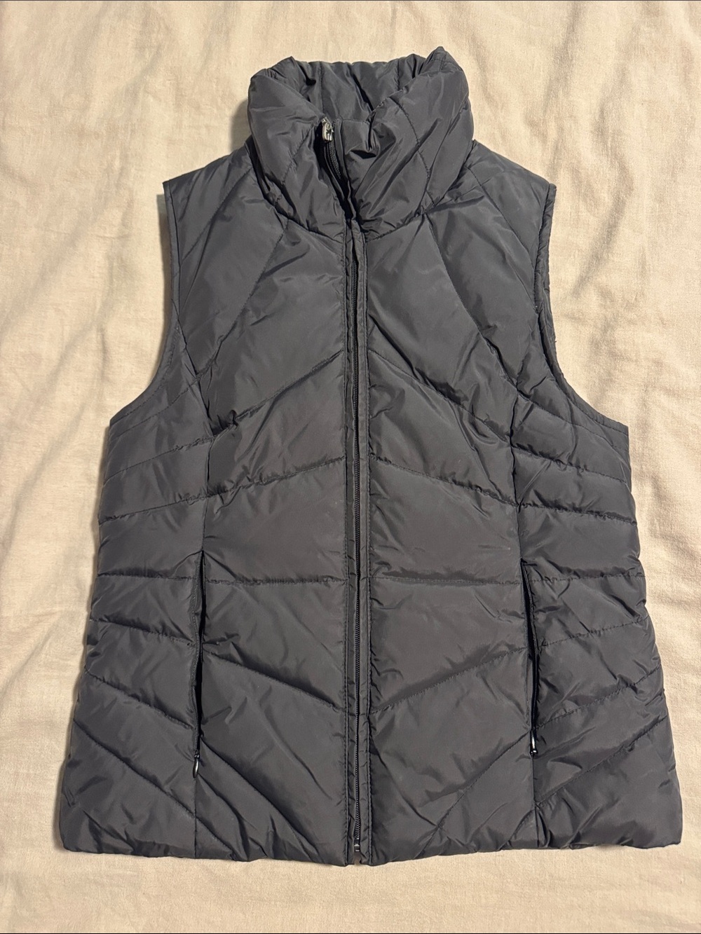Kenneth Cole Reaction Black Quilted Stand-Neck Puffer Vest